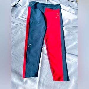 Hurley UPF 50+ - Color blocked Surf Leggings red/Blue- XL